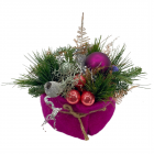 Prachtige bloementaart "Holiday Pink" met een harmonieuze mix van roze bloemen.  